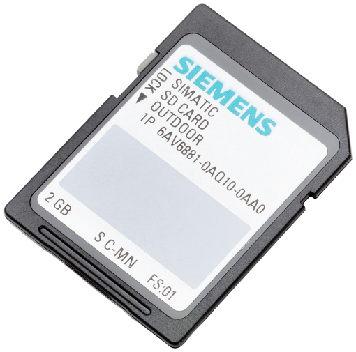 SIMATIC HMI SD memory card 2 GB, outdoor and indoor TIA Portal V16 or higher