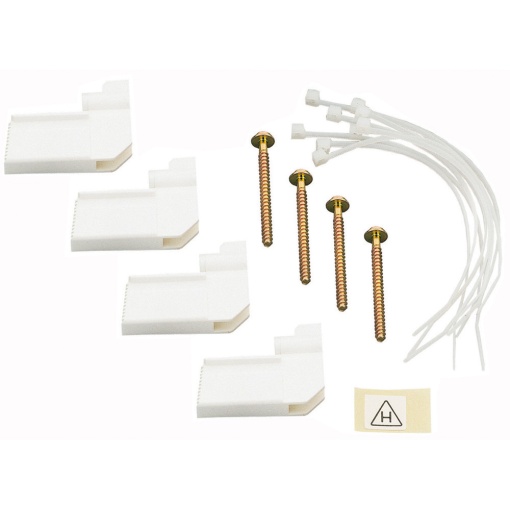 Conjunto de fixação para paredes ocas - 4 garras  braçadeiras
