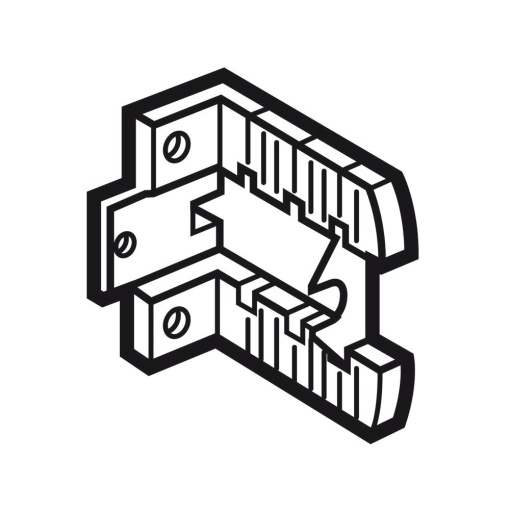 Jogo de 2 suportes de fixação isolante - para quadros e armários XL³ 400800