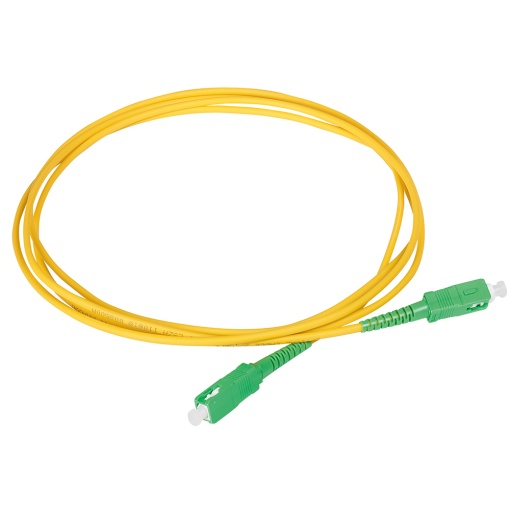 Cordões óticos monomodo OS1OS2 9125 μm SCAPC simplex - comprimento 2 m