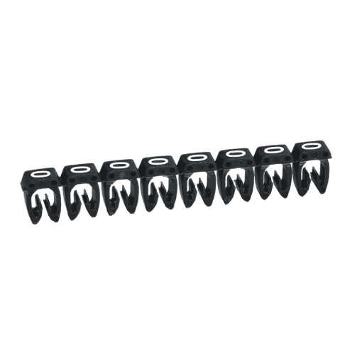 Marcadores para cabos de 1,5 mm2 a 2,5 mm2 CAB 3 - 0 Preto
