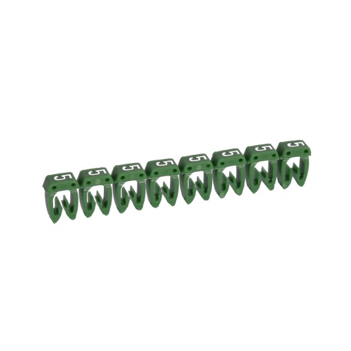 Marcadores para cabos de 1,5 mm2 a 2,5 mm2 CAB 3 - 5 Verde