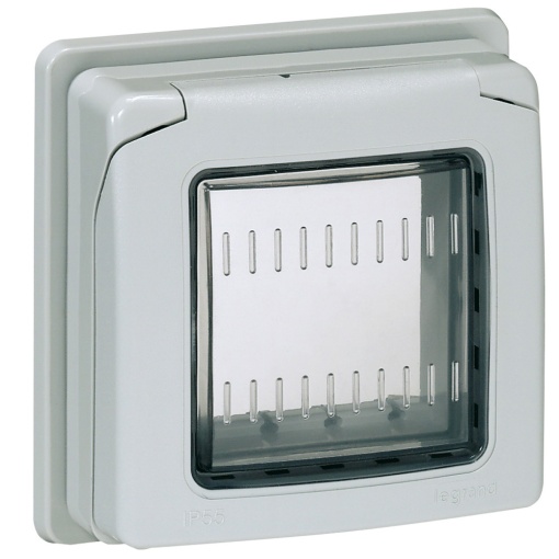 Suporte adaptador IP 55 para 2 módulos Mosaic