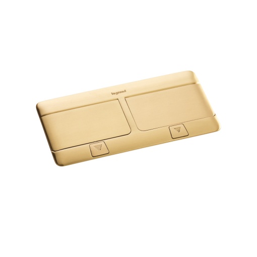 Caixa Pop-up para chão vazia para equipar - 2 x 4 módulos - Bronze