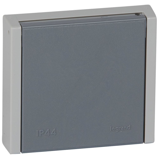 Plexo monobloco encastrar - Tomada 3PNT - 20 A - 400 V, Cinzento