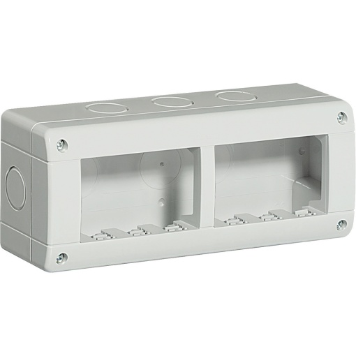 Bticino Idrobox - Caixa saliente IP 40 - para 3  3 módulos - Cinzento RAL 7035