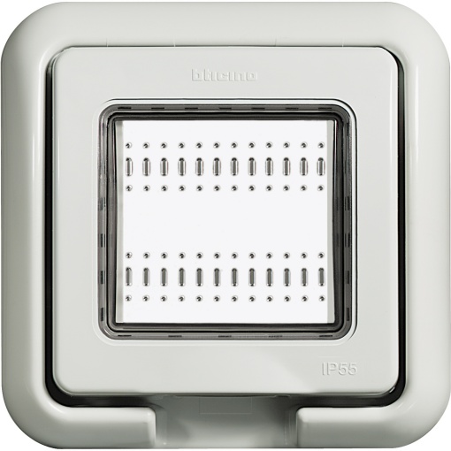 Bticino Idrobox - Quadro estanque IP 55 - para 2 módulos - Cinzento RAL 7035