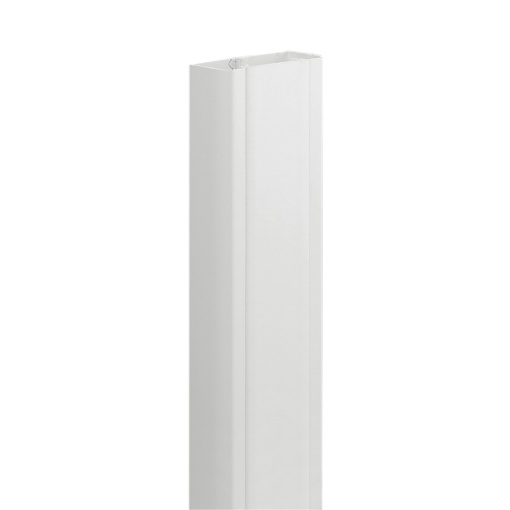 Calha DLP monobloco 1 compartimento 80x50mm  tampa flexível 65mm - 2m branco