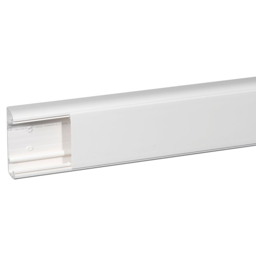 Calha DLP monobloco 1 compartimento 105x35mm  tampa flexível 85mm - 2m branco