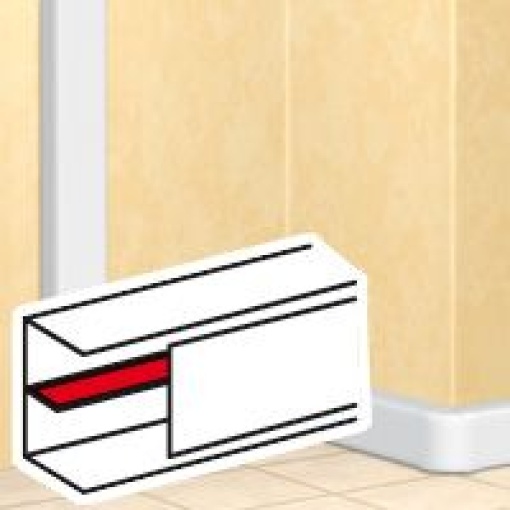 DLP - Separador de circuitos com adesivo - 35 x 80 mm - 2 m