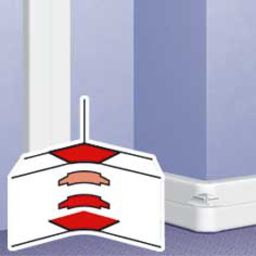 Calha DLP - PF 65 - Ângulo interior, varia de 80 a 100