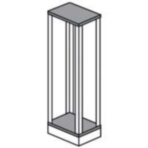 Base Teto para cela de cabos XL³ 4000 - profundidade 475 mm - largura 475 mm