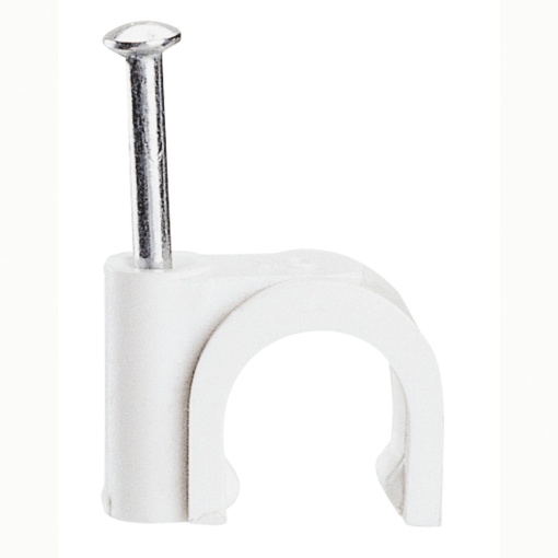 Braçadeira "Fixfor" Para tubos ou cabos redondos -para cabo Ø 10 mm branco