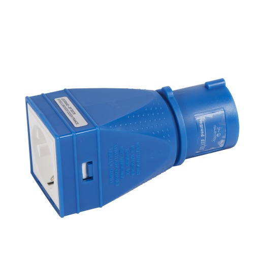 Suporte adaptador P17 Tempra tipo "schuko" 2PT 16A 230V