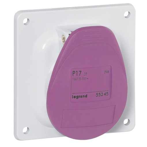 Tomadas para quadro P17 - 16 A - 2025 V- 2P - IP 44