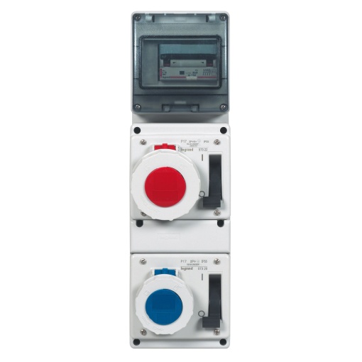Tomada compacta c encravamento P17- IP55 -200250V - 16A -2PT-p placa 057723
