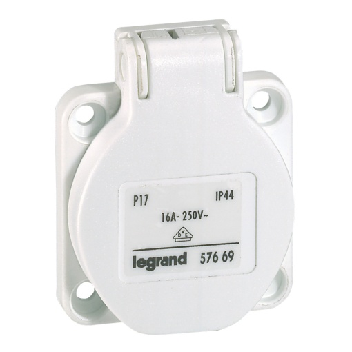 Tomadas de quadro compactas P17 -16A - 200250 V - 2PT - tipo Schuko