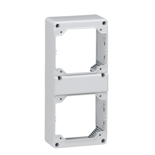 Placa frontal 280 x 125 mm p bases de quadros P17 -P 2 tomadas compactas 16 A