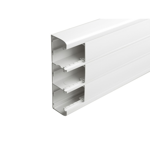 DLP - Calha de encaixe direto 180 x 50 - com 3 compartimentos - com tampa 45mm