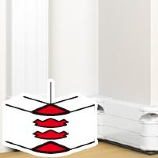 DLP - Ângulo exterior variável - 80 a 100 - branco - para calha 180 x 50