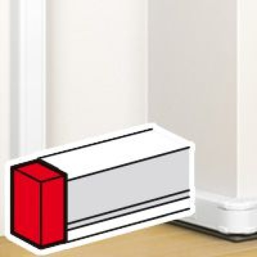 Topo DLP antimicrobial 80 x 50 mm - topo direito ou esquerdo