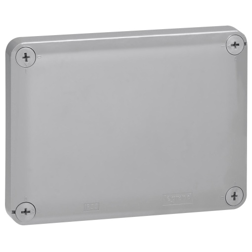 Caixa Plexo Retangular com 10 bucins - 155x110x74 mm - CinzentoVermelho ERP