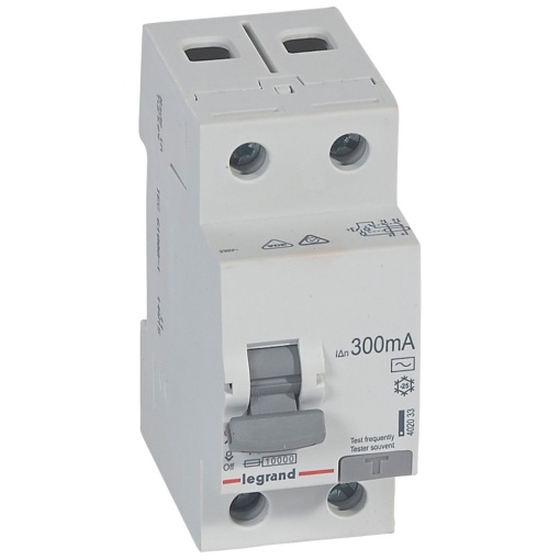 RX3 Interruptor diferencial 2P 40A 300mA 230V. Tipo AC, 2mód