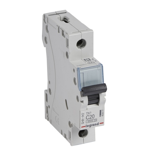 Disjuntores TX³ 6000 - 6kA- 1P- 230400 V - 20A - Curva C - 1 módulo