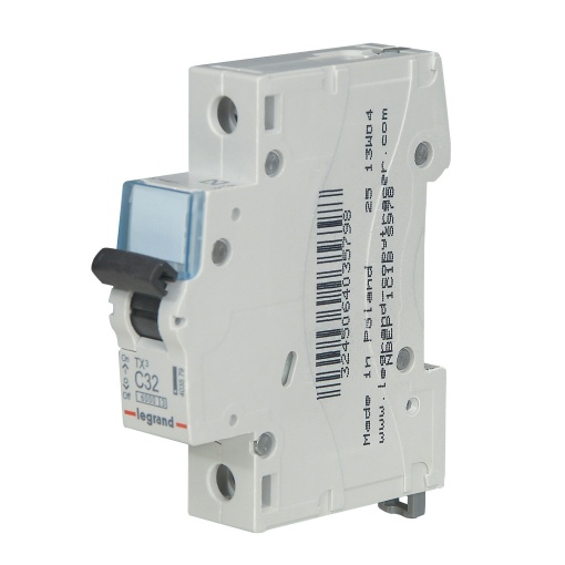 Disjuntores TX³ 6000 - 6kA- 1P- 230400 V - 32A - Curva C - 1 módulo