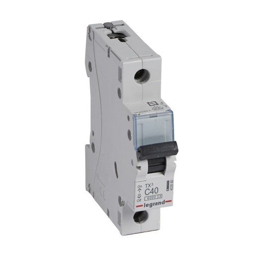 Disjuntores TX³ 6000 - 6kA- 1P- 230400 V - 40A - Curva C - 1 módulo