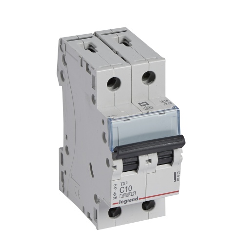 Disjuntores TX³ 6000-6kA - 2P - 230400 V - 10 A -Curva C - 2 módulos