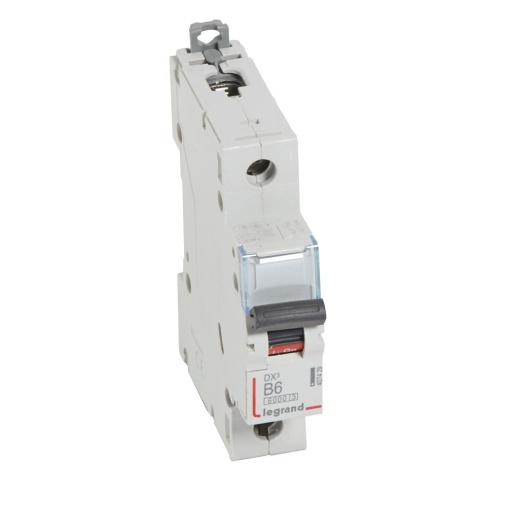 Disjuntor DX³ 6000 - 10 kA - 1P - 230400 V - 6 A - Curva B - 1 mód
