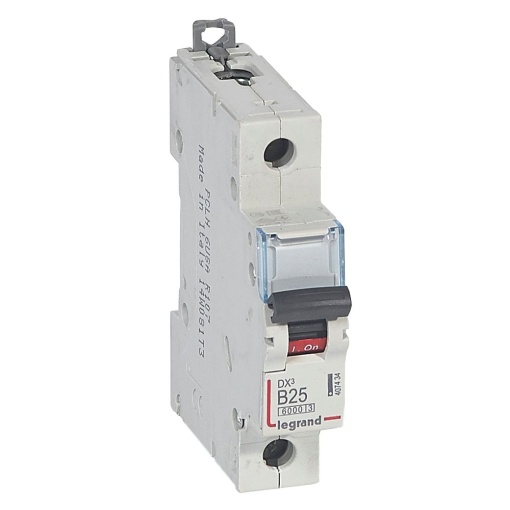 Disjuntor DX³ 6000 - 10 kA - 1P - 230400 V - 25 A - Curva B - 1 mód