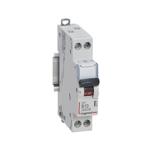 Disjuntor DX³ 6000-10 kA - 1PN - 230 V- 10 A - Curva B - Neutro a direita - 1M