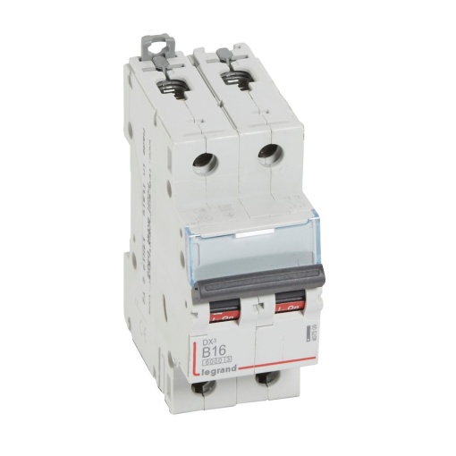 Disjuntor DX³ 6000 - 10 kA - 2P - 230400 V - 16 A - Curva B - 2 mód