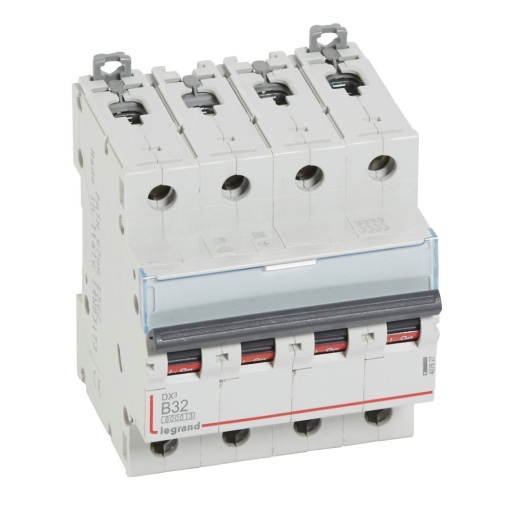 Disjuntor DX³ 6000 - 10 kA - 4P - 400 V - 32 A - Curva B - 4 mód