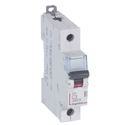 Disjuntor DX³ 6000 - 10 kA - 1P - 230400 V - 3 A - Curva C - 1 mód