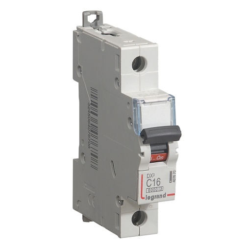 Disjuntor DX³ 6000 - 10 kA - 1P - 230400 V - 16 A - Curva C - 1 mód