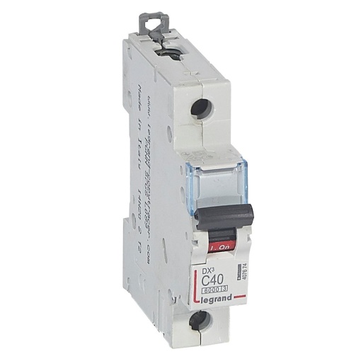Disjuntor DX³ 6000 - 10 kA - 1P - 230400 V - 40 A - Curva C - 1 mód