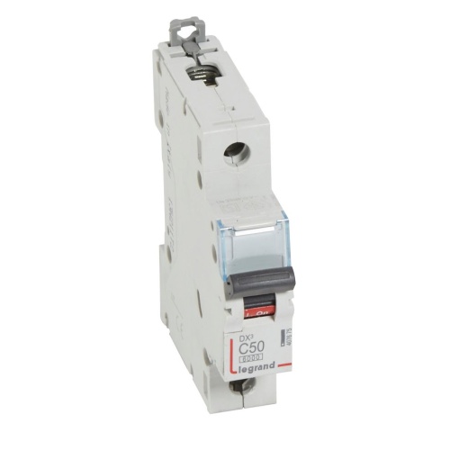 Disjuntor DX³ 6000 - 10 kA - 1P - 230400 V - 50 A - Curva C - 1 mód
