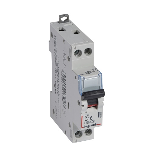 Disjuntor DX³ 6000-10 kA - 1PN - 230 V- 16 A - Curva C -1 mód