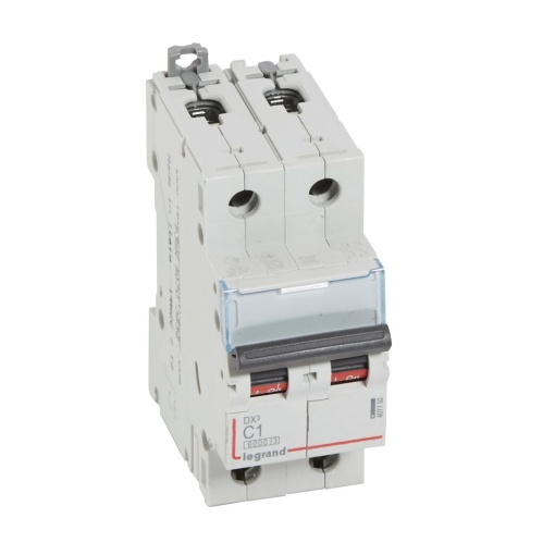 Disjuntor DX³ 6000 - 10 kA - 2P - 230400 V - 1 A - Curva C - 1 mód