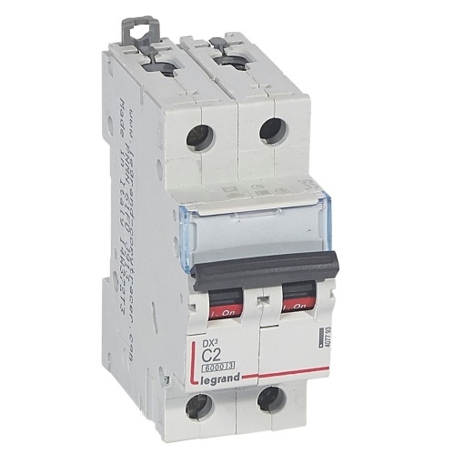 Disjuntor DX³ 6000 - 10 kA - 2P - 230400 V - 2A - Curva C - 2 mód