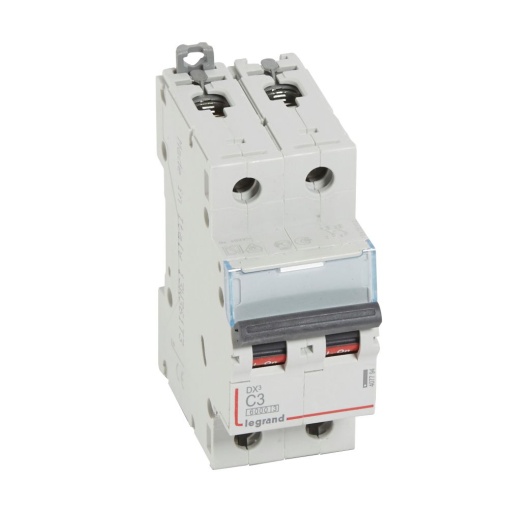 Disjuntor DX³ 6000 - 10 kA - 2P - 230400 V - 3 A - Curva C - 2 mód