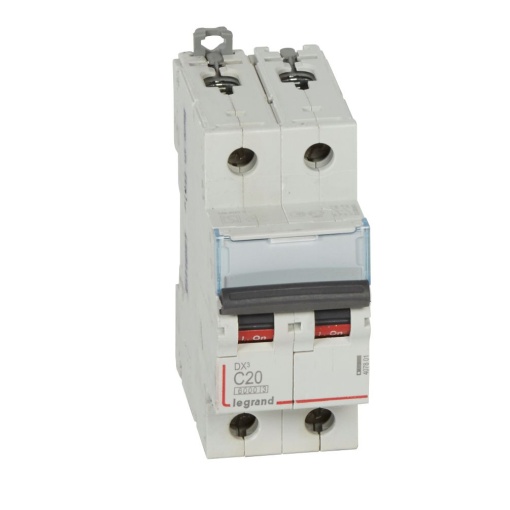 Disjuntor DX³ 6000 - 10 kA - 2P - 230400 V - 20 A - Curva C - 2 mód
