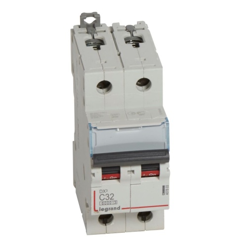 Disjuntor DX³ 6000 - 10 kA - 2P - 230400 V - 32 A - Curva C - 2 mód