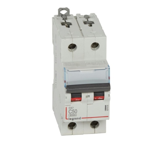 Disjuntor DX³ 6000 - 10 kA - 2P - 230400 V - 50 A - Curva C - 2 mód
