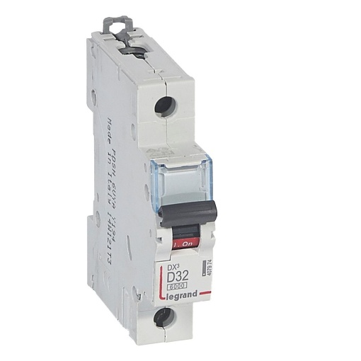 Disjuntor DX³ 6000 - 10 kA - 1P - 230400 V - 32 A - Curva D - 1 mód