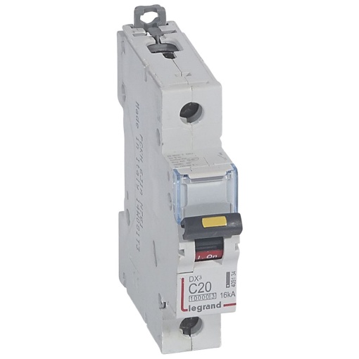 Disjuntores DX3 - 10000A16kA - 1P - 230400 V - 20A - curva C - 1 módulo