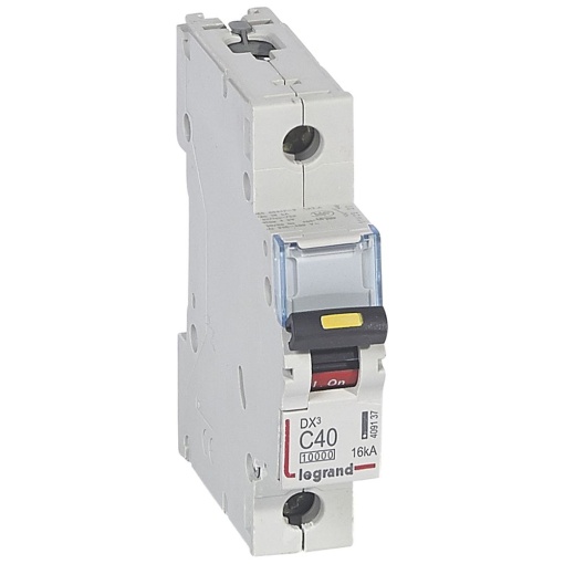 Disjuntores DX3 - 10000A16kA - 1P - 230400 V - 40A - curva C - 1 módulo